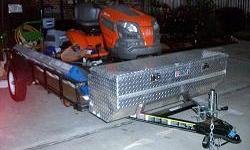 I'm asking $3000.00 for all, or sold separated. Over $4500.00 in all items together,great prices and A Great Deal.&nbsp; This trailer was bought at Lowes, its about a year old.&nbsp; I added a TSC alum tool box at the end, great for tools and items you