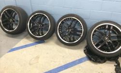 I have 4 rims for sale which just came off of a 2005 mercedes cl500 . The rims are in great shape ... The two front rims tires are 50% as the two rears need two tires ...I originally paid $3200 for these rims and tires and only asking for a fraction of