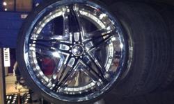 Rims for sale they have new wheels. They are size 20 and has 5 holes/ Rines en venta con Llantas nuevas son de el size 20 de 5 hoyos. Llamar o textear/call or text: al 432 563 1880 432 563 1880