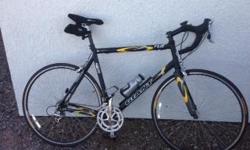 For Sale: Giant Bicycle
TCR, Compact Road, 6000 Series
Shimano 105 Gears.
Cat eye odometer/speedometer
Black with yellow and silver graphics
Only&nbsp;a few&nbsp;miles. Like New and in excellent condition !!!
$475 OBO (I paid $1,450 on sale)
Call Dennis