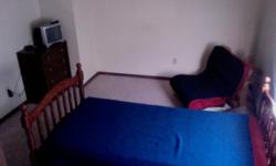 Spaciouse, and bright room with a large closet for rent. Room includes a twine bed 4 drawer dresser, futon chair, small color TV, cable and wifi access. This room is in my two bedroom one, and a half bath two story townhome.&nbsp;Month to month lease no