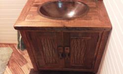 Built to suit custom rustic bathroom cabinets.. distressed, pickled, shabby chic and many more to choose from we build to suit.
Call today for more information&nbsp; -- or email huddlestonc71@yahoo.com