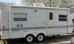 2000,KZ ,coyote 21ft Perfect Condition, new inverter box,new tires used only about 16 times -has shower, bathroom sink,shower-bath,kitchen sink,freezer,refrig.,microrave, oven,range,outside gas grill,air conditioning,heater,hot water heater,awning,two