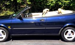 Saab 9-3 CONVERTIBLE, Midnight blue tan leather interior, 5 spd manual transmission, 4 cyl turbo. Good condition no mechanical or physical issues.&nbsp; Very reliable, good fun car. $4990.&nbsp; Email with any questions.