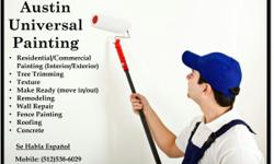 At Austin Universal Painting you get Professional Service at Affordable Prices!
I'm Efren and you can call me today for free estimates of:
- Residential/Commercial Painting (Interior and Exterior)
- Tree Trimming (Trim/Removal and Ball Moss Cleanup)
-