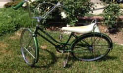Selling and early 70's Schwinn Breeze womens/girls 3 speed bike. This bike is all original other than new tires and tubes. It has a Sturmey Archer thumb shifter. Rear drum is also stamped Sturmey Archer as well as 69 12 which makes me believe it was
