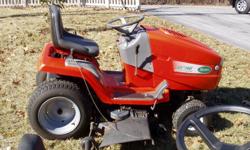 Scotts Exclusive Lawn Tractor, 18 HP/46" deck. Needs two new belts and two wheels re-welded to mower deck which I have. Good condition and runs great.