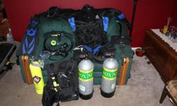 I have dive gear for sale that is new and used. All gear is well maintained. New never used Scuba pro knighthawk BCD, large, (2) New never used steel tanks Scuba X7 100, New never used Deep sea dive knife, New never used UK dive light, New never used