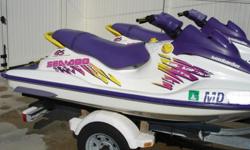(2) 1997 Seadoo GS with 1998 Shoreline Dual Trailer. These Seadoos are in great condition and run well. Garage kept in off season. Well maintained. Don't miss this great pair. Call Earl today.