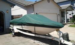 2005 Sea Ray Sport, 18' Very Very Nice condition! 3.0 liter I/O, hydra foil with pop down trolling plate, folding tongue trailer, matching green bimini top, Matching green towable-weaterproof-vented cover, Depth finder, Fishfinder, AM/FM/CD player, new