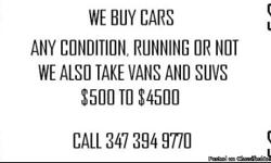 Sell US All Cars&Vans 347-394-9770