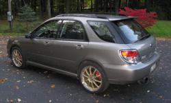 Selling 2006 Subaru WRX Sport Wagon Tuned to 360 hp!
This auto has 63k on the odometer plus custom new 18' gold rims / tires( also the original 17' rims and tires in good condition are included). Complus Motor sports has professional tuned this car and it