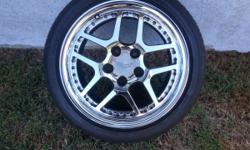 All (4) Set OEM Original Equipment Wheels and Tires Chrome Excellent Condition 80% Tread Left Call (909) 201-9836