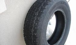 If you are sick and tired of sliding all over the place in this ice and snow, here's your chance for a bargain.&nbsp; I have a Set of 4 Cooper STUDDED SNOW TIRES, size 215/70R15.&nbsp;&nbsp; NO RIMS. &nbsp;Used one season still like new, traded cars so