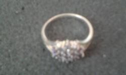 Rated 925 silver gem female ring, selling time 10am - 6pm - mon - fri.