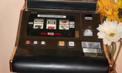 Working slot machine, coin operated and ready for action. I will deliver in the immediate area for free. If you live between 25 and 50 miles from Sierra vista, I will deliver for an additional $25. From 50 miles to 75, I will deliver for an additional