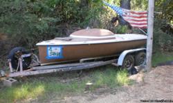 "Shore"&nbsp; 16' sailboat with trailer, cabin sleeps 2, large cocpit and storage, motor bracket for outboard or trolling motor