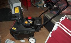I sell the snow-blower machine, has bought in December, 2009, a guarantee 1 year. Used 2 times! I sell for $480 (has bought for $620)