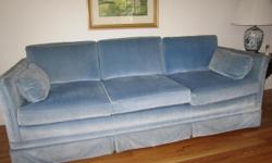 Blue sofa. 82" long. Good condition.