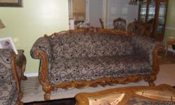 for sale brown and black sofa
