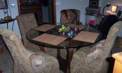 this sofa is will made and in great shape.and comfey.brown tweed on one side filp it over and you have another color .would go with just about any deco,posting picture .call 989-3161252 for more info .moving must sell also chair and ottman.dineing room