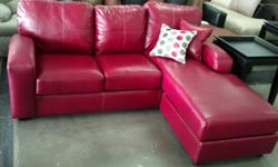 RED ,BONDED LEATHER&nbsp;
NEVER BEEN USED&nbsp;
--