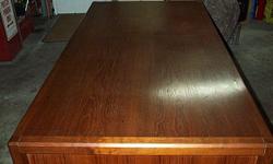 Teak Desk- 100% solid Teak desk. 6 ft. x 3 ft., 4 drawers and 2 storage cubes for books, collectibles, etc. This desk was bought at Scandinavian Design back in 1988 at a store liquidation for $1200.00! Great piece for office or home business. Very