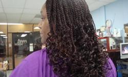 go to the photos of Aisha Hair Braiding & Weaving on facebook see pictures of senegalese twists ; individual & cornroll treebraids &micros done in the shop