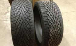 Tires bought new $400 each
A set of two new Tires
2-22 inch tires. Like New
95 percent Tread
Toyo Proxes s/t265/40R22