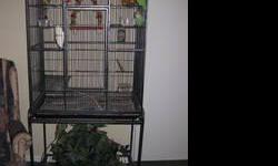 I want to buy 1 cockatiel sized square bird cage on legs/stand, I need it brought to me in beaver falls pa. I can't drive. I have included a pic of the style. It must have the bottom grate & pull out pan, and 2 perches and seed dishes with it, it can be