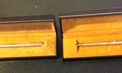 NEW PAIR OF ST DUPONT GOLD PLATED PENS LED PENCIL+BALL POINT TYPES-
UNWANTED GIFTS - ORIGINAL PRICE 2200$