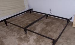 Self assembly frame for a standard king sized bed - unused. Currently disassembled for easy transportation. Just slots together, no tools required. Originally paid $140.00. Asking only $50.00.
