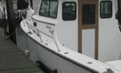 23 FT CHEASAPEAK STEIGERCRAFT 200 HP INBOARD/OUTBOARD NEW 2002 PENTA VOLVO ENGINE. READY FOR BAY OR OCEAN FISHING.