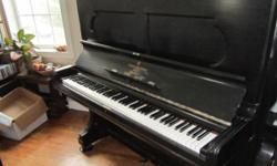 Made in 1882. Owned and maintained by university piano professor. New keyboard and dampers in 2000. Original action/hammers. Everything works, plays well. Purchaser pays all moving costs.