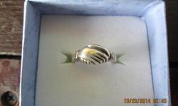 Heavy sterling silver holding hand's ring size 5 1/2 used selling 8am - 8pm no shipping cash only.