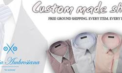 Buy stylish and best designing custom made shirt from Sartoria Ambrosiana. Sartoria Ambrosiana is Custom Made Clothing shop in New York. We have a creative and years of experience team to design best shirts for our cuistomers. &nbsp;Sartoria Ambrosiana