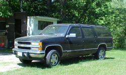 1994 Chevrolet Suburban 1500 (black) New Converter installed,new sway bars,2 tires for rear.Runs Good.I am willing to trade for a good running vehicle with a good sticker(4months or more).Call for info