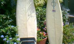 IN VERY VERY GOOD CONDITION , VERY LITTLE USE, HANDMADE IN HAWAI, PROGRESSIVE BRAND, TWO (2) SURFING BOARDS (7.25 FT. AND 6.75 FT). GREAT FOR THIS SUMMER SEASON AND A GREAT ASSET FOR SURFERS !!!!!!!