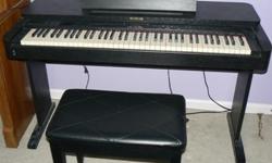 Suzuki Piano/Keyboard for sale.&nbsp; Bench and headphones included.&nbsp; Good condition, hardly used.&nbsp; Purchased for $1,200 new and offered for $425.00&nbsp; Call 312-6748.