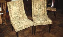 These chairs are at least 60 years old and in excellent condition - very comfortable -
