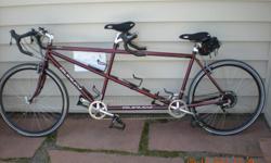 27 Speed, Burley, Burnt Red, Tandem Bicycle.&nbsp; Down Hill Breaking System