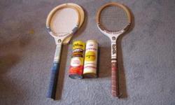 Two vintage 1980's rackets with two sealed cans of balls. Excellent condition
call 219-266-4529 - Crown Point