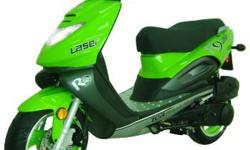 Please contact Steve @ 860-875-9028 for any and all questions/details.
If you want a high-quality, sporty scooter, this is the scooter for you! The TGB Laser R-Series is a large scooter with a high-performance 49cc 2-stroke engine. Mikuni carburetor