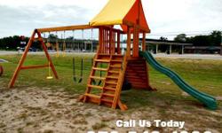 The Canvamate Playscape
$1,995 - Price includes delivery and setup - Sales Tax is not included - Rent To Own - $98.98 for 36 months with $199.96 Deposit - Mennonite Built - Playhouse with Canvas Lookout & Swing Set - Unit comes with wooden playset system