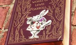 Nearly new; read only once. In GREAT condition, the only minor blemish- a small, slightly bent corner. Originally sold for $120; asking $40 Cash only
Book description:
THE COMPLETE WORKS OF LEWIS CARROLL - unabridged in a truly gorgeous leather-bound,