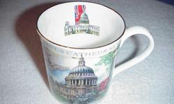 The London Collection-Hudson Middleton St. Paul?s Cathedral cup.
This cup looks brand new with no scratches or discoloration. It is made of fine bone china. It was made in England. The artwork is brilliant and the designer is by Rob Roberts. If you have