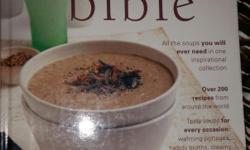 The Soup Bible Cook Book. Brand New Hard Back Book. Been on my library shelf for a couple years. Has great recipes. Hard cover. $10
