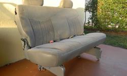 Rear seat , Chevrolet Astro Van year 2003, Color Gray, fabric, excellent condition. asking price $ 100.oo, or best offer. Need space in my vehicle for my tools. Hollywood, Florida. Telephone (754)264-4374 English and Spanish Spoken.