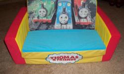 TOY THOMAS AND FRIENDS LOVE SEAT/SOFA BED &nbsp;(NEW WITH TAGS) THIS LITTLE SOFA/ BED IS JUST TOO CUTE. IT'S FROM THOMAS THE TRAIN COLLECTION> IT IS VERY NICE AND MAKES A LITTLE BED WITH THE OPENING OF THE SOFA>>>THANK YOU AND THANK YOU FOR YOUR
