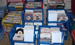 We are selling approximately 4,000 45 rpm records. They have been stored in an upright position and kept in a cool place. They range mostly in the 70's & 80's along with some country, 50's & 60's, even some polkas. Want to sell as a collection. No